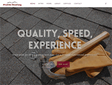 Tablet Screenshot of profileroofing.com